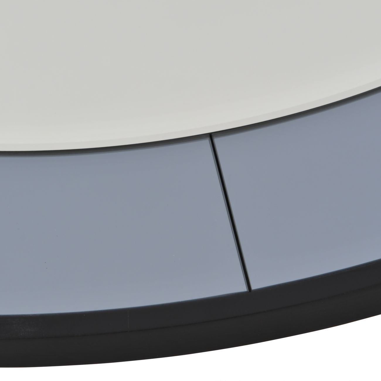 Two Tone Mirrored Round Clock